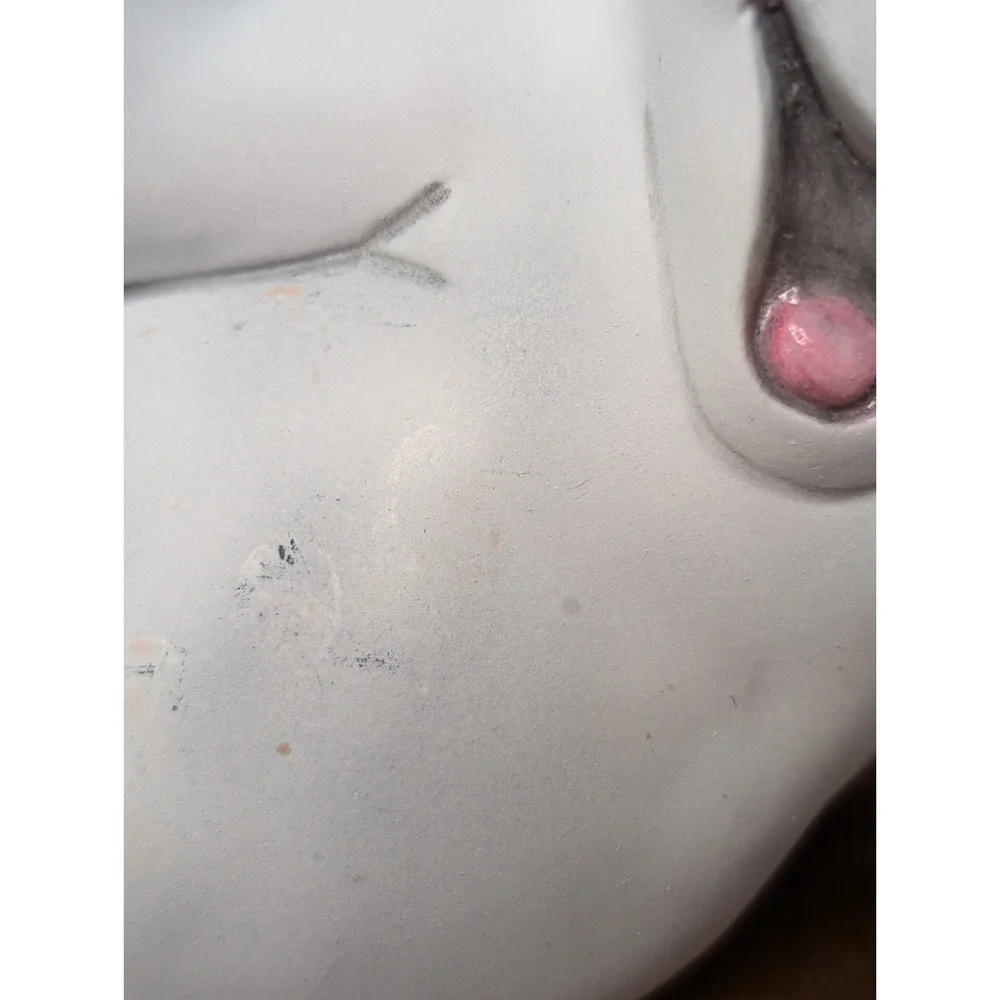 Vintage Halloween Ceramic Laying Ghost Candle Holder‎ Holiday Figurine